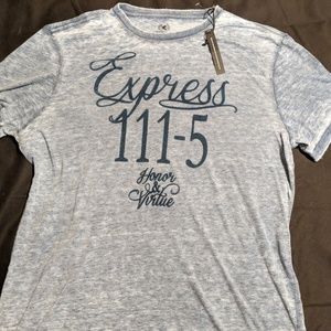 Express heather Grey Tee Large (NYT)